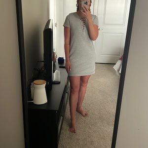 Gray tshirt dress